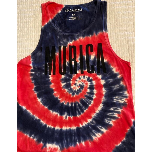 Aeropostale Men's Tie Die Tank Top Medium - Picture 2 of 5